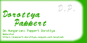 dorottya pappert business card